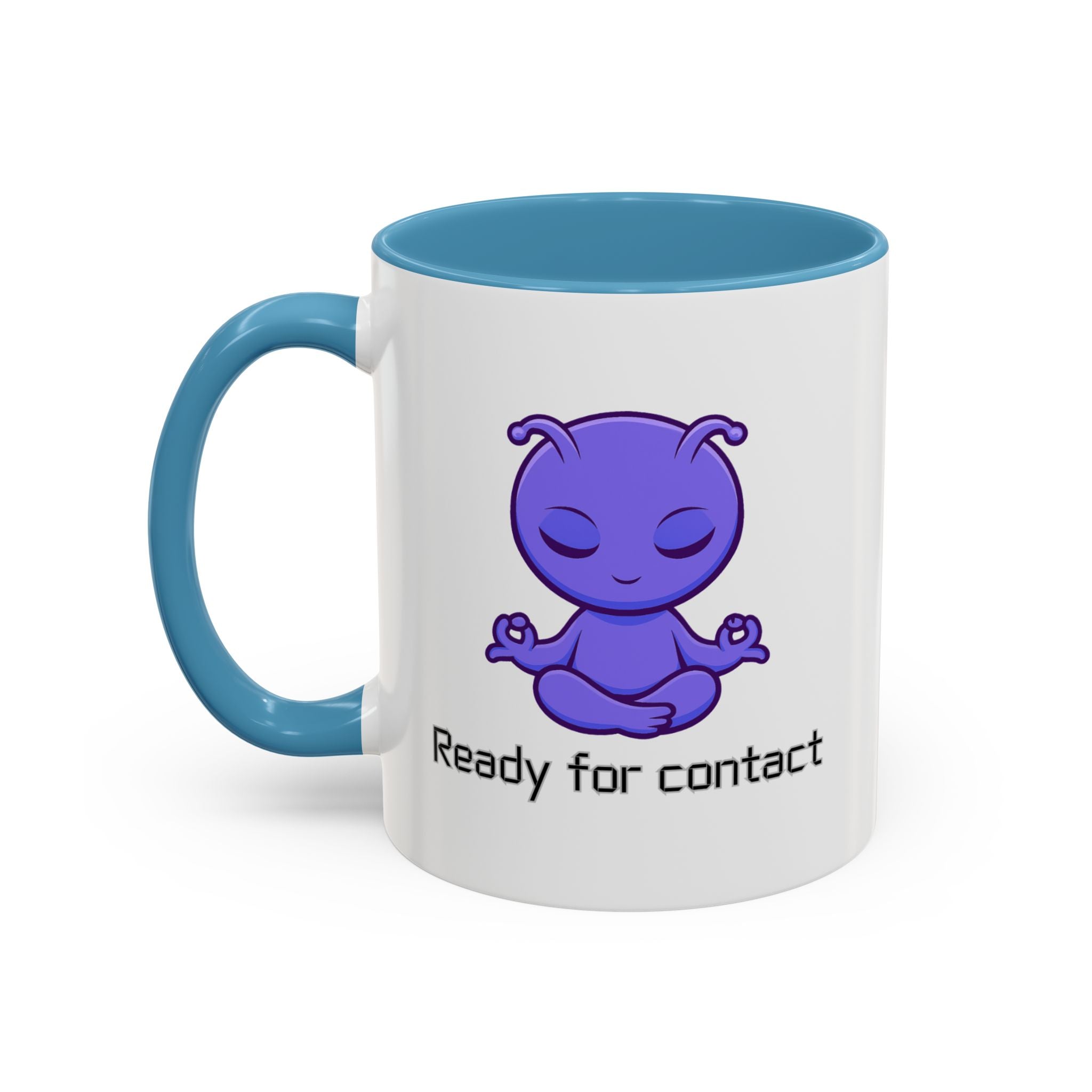 Ready For Contact - Keramik Tasse 325ml | Alien Design für Büro & Home