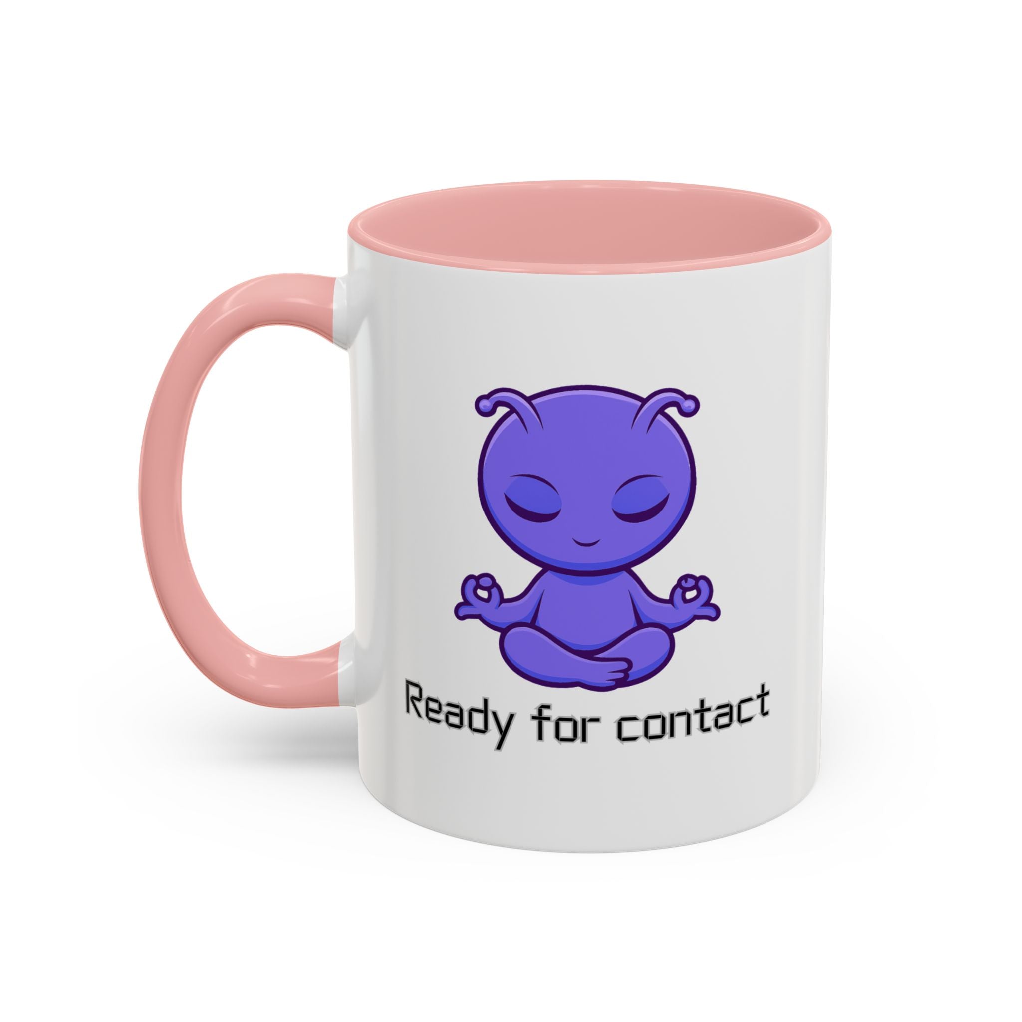 Ready For Contact - Keramik Tasse 325ml | Alien Design für Büro & Home