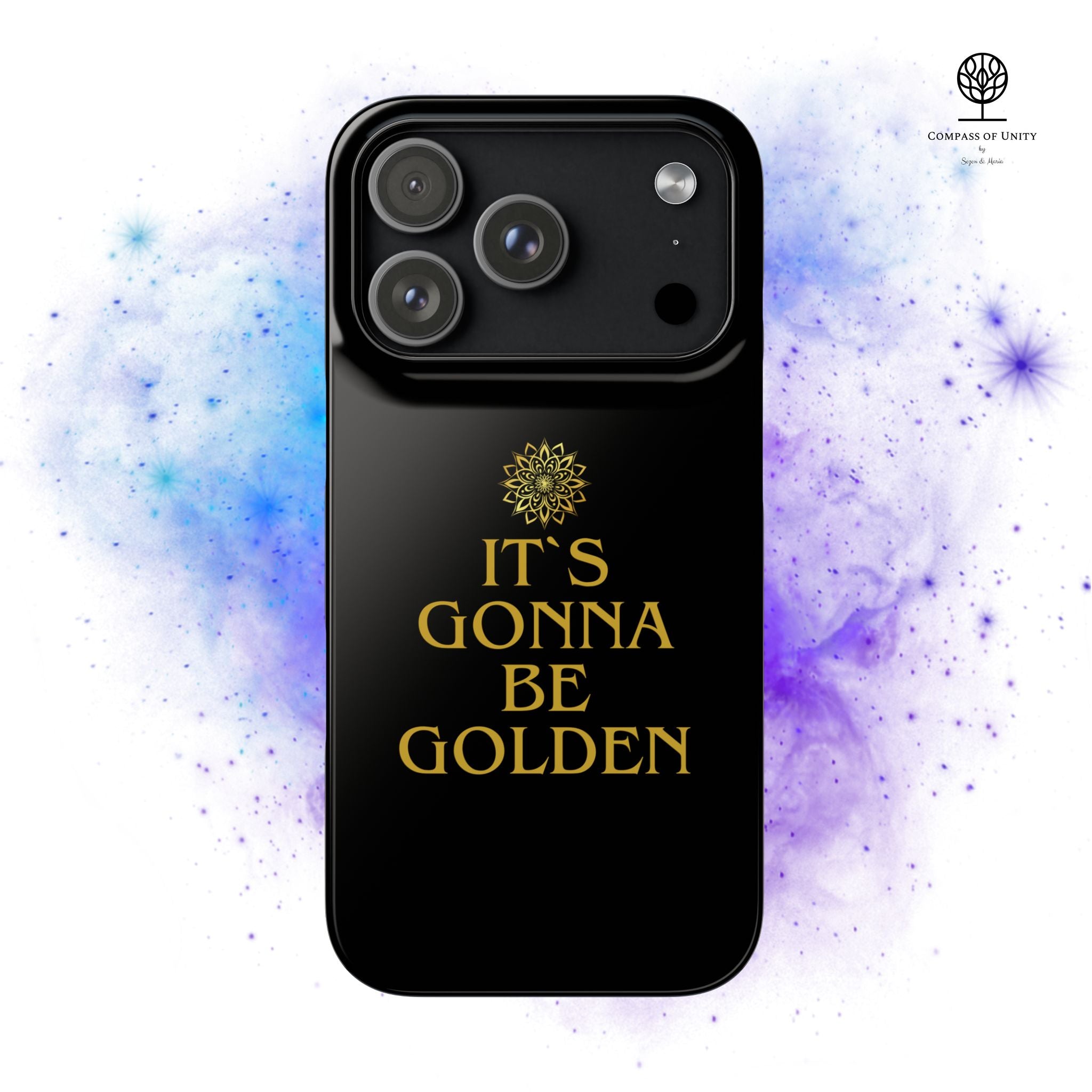 Inspirierende Snap-Hülle – „It’s gonna be Golden“ Handyhülle für iPhone 17