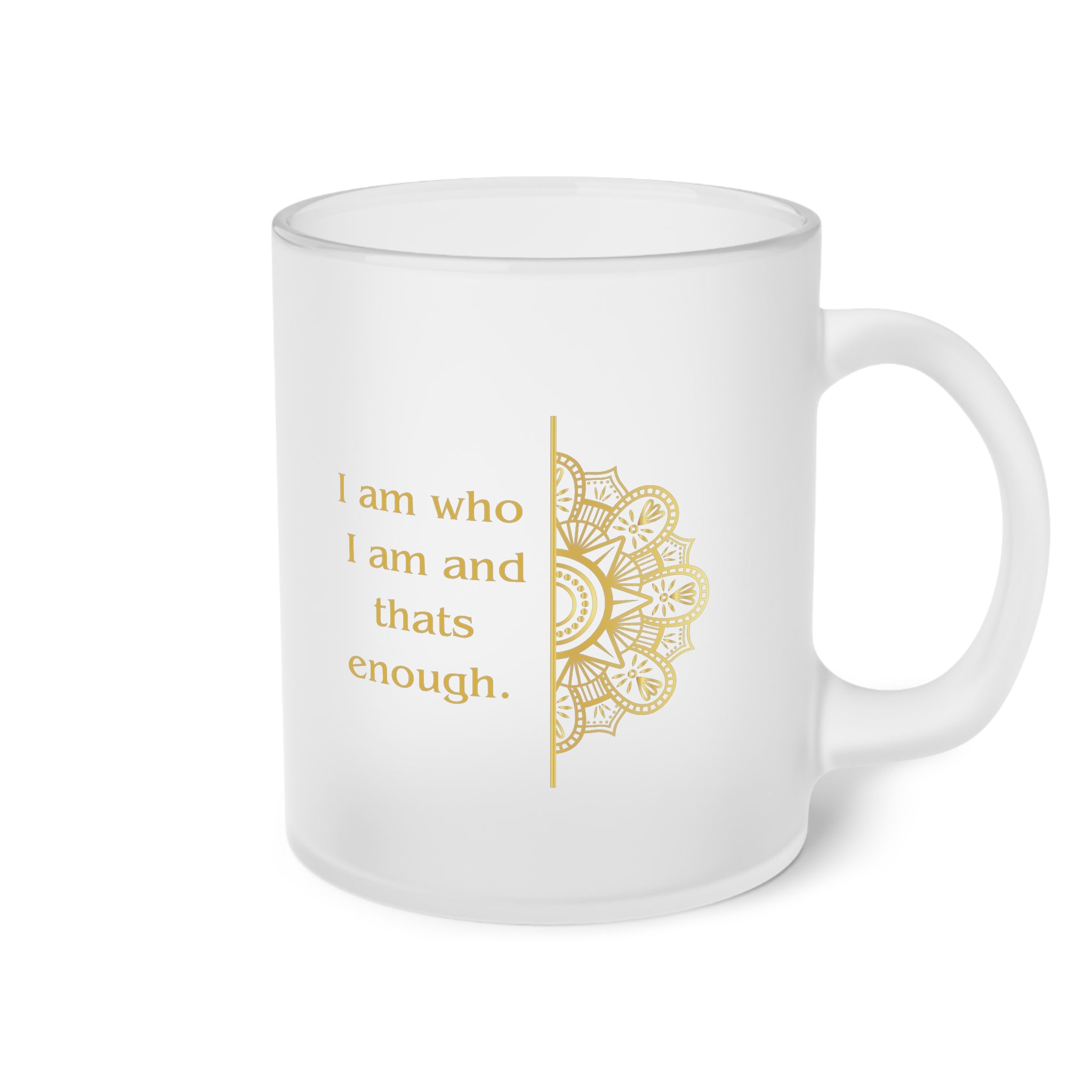 Mindful Mug with 'I am Who I am' Awareness Mantra