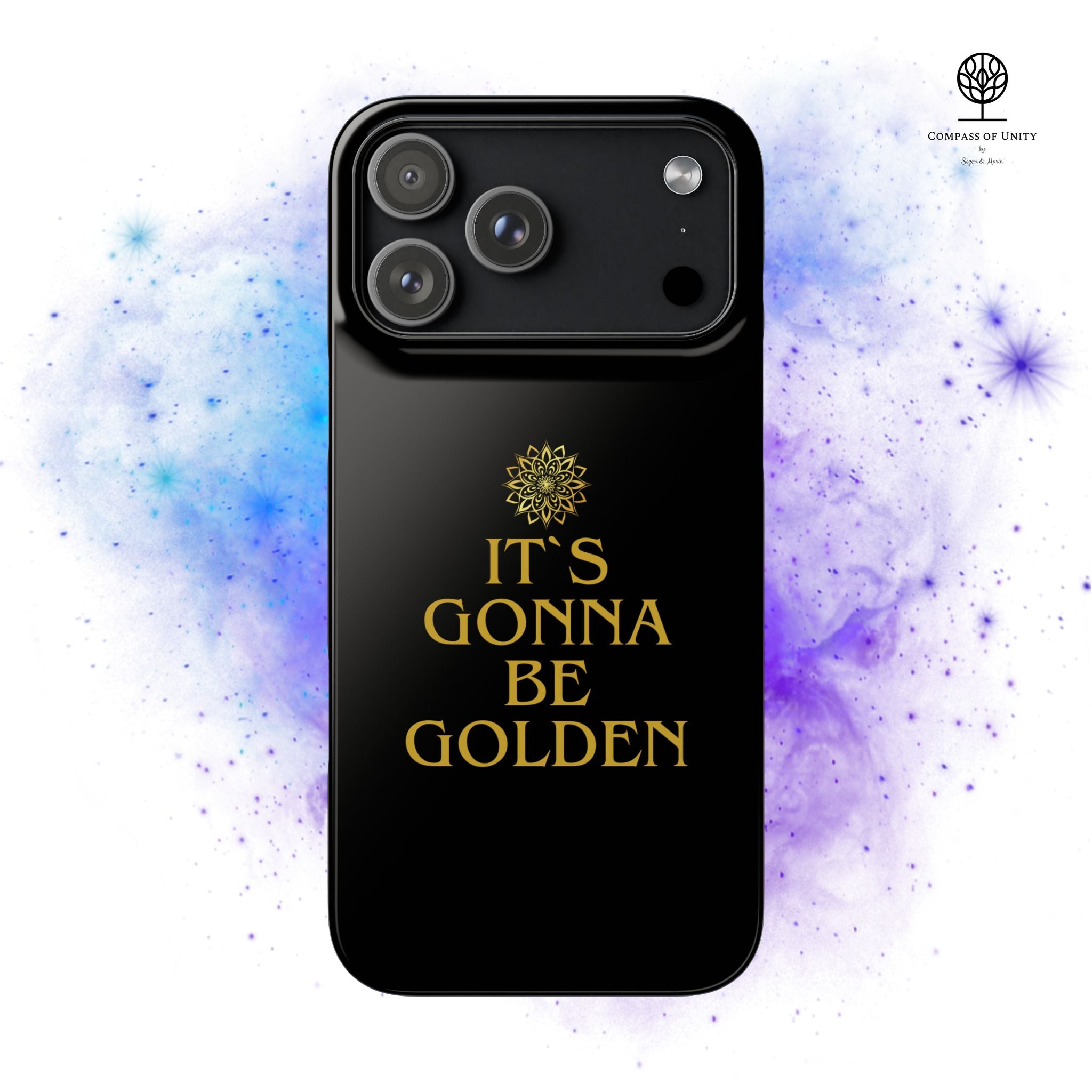 Inspirierende Snap-Hülle – „It’s gonna be Golden“ Handyhülle für iPhone 17