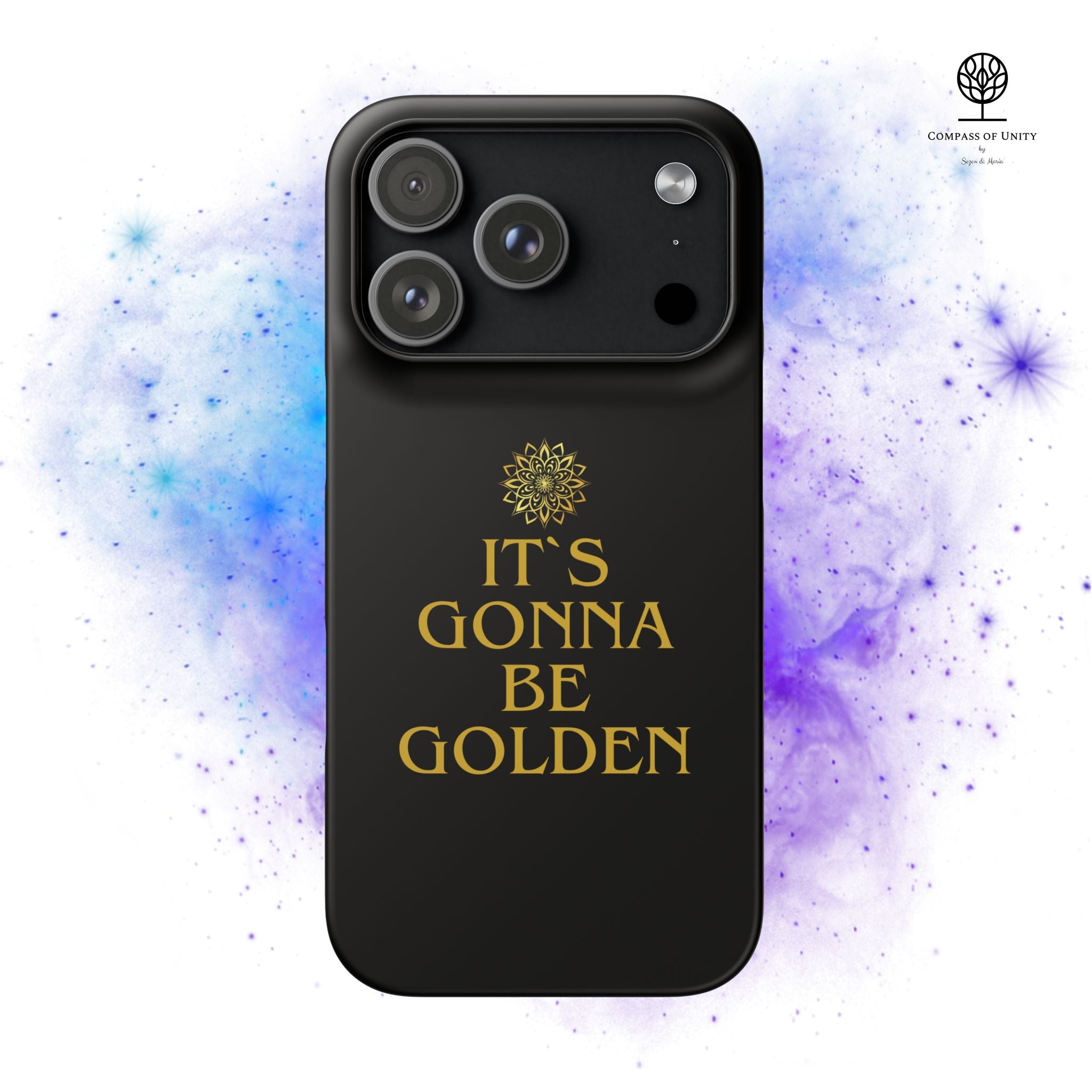 Inspirierende Snap-Hülle – „It’s gonna be Golden“ Handyhülle für iPhone 17