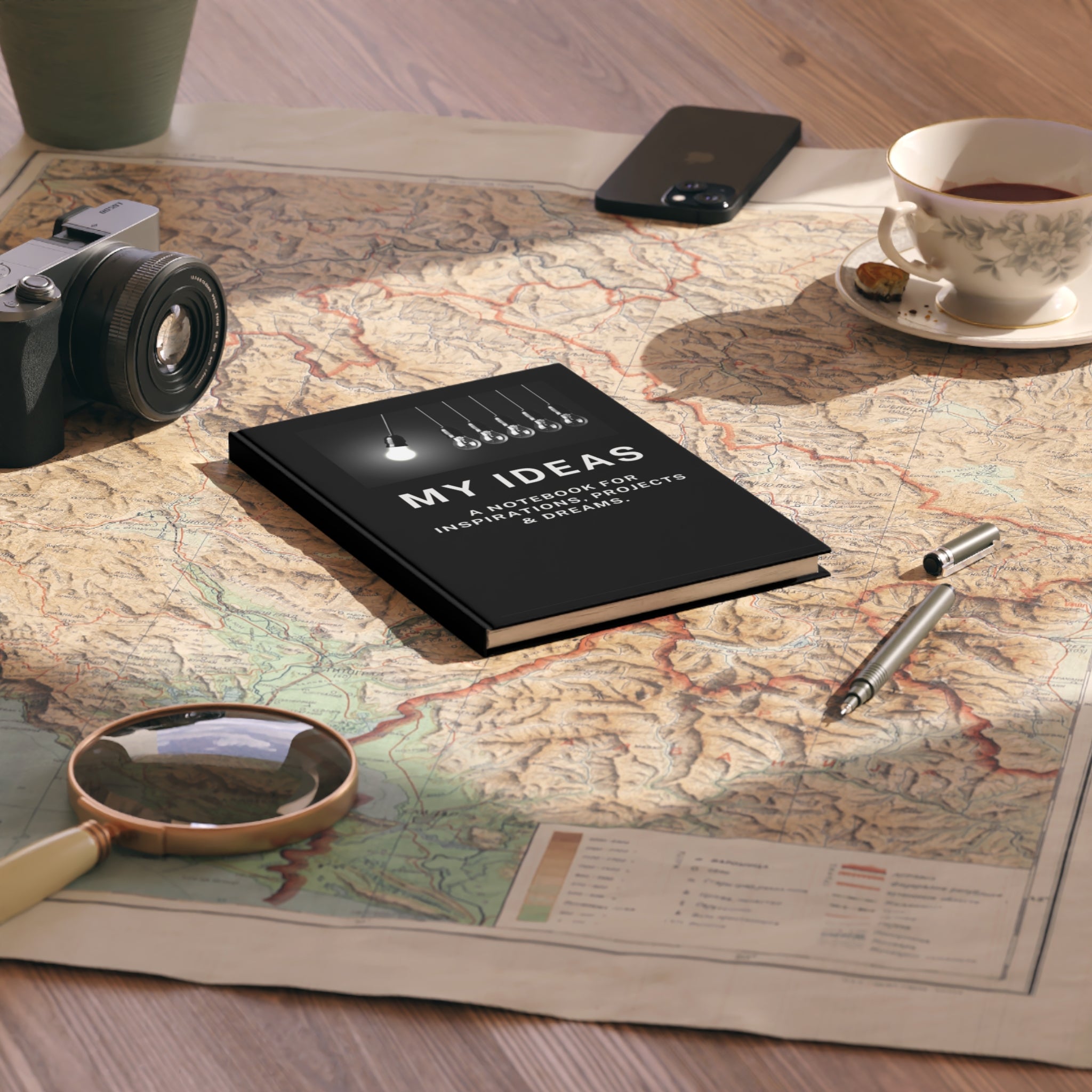 Inspirierendes Hardcover-Notizbuch für Ideen, Projektplanung, kreatives Schreiben, Traumtagebuch und Geschenke für Schriftsteller.