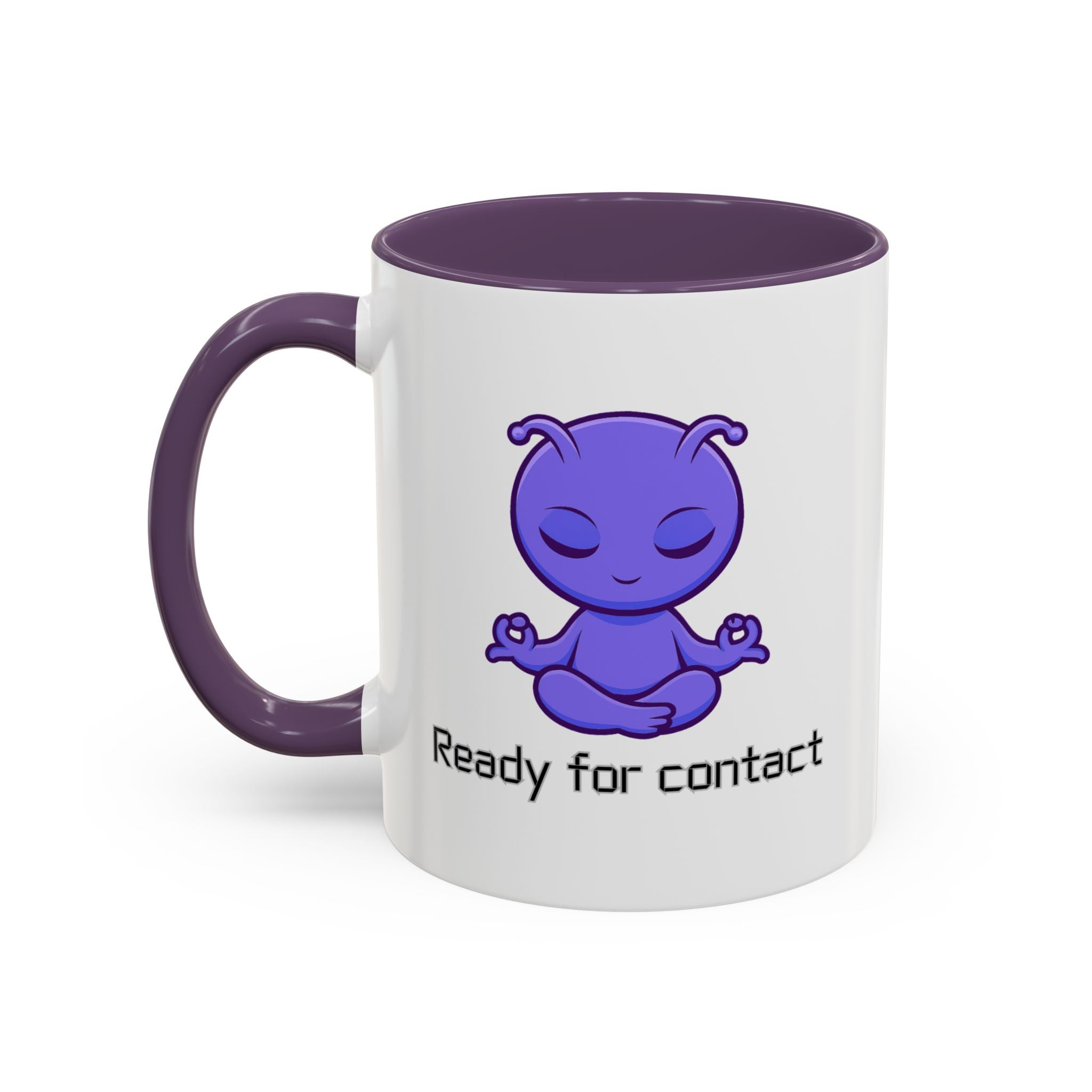 Ready For Contact - Keramik Tasse 325ml | Alien Design für Büro & Home