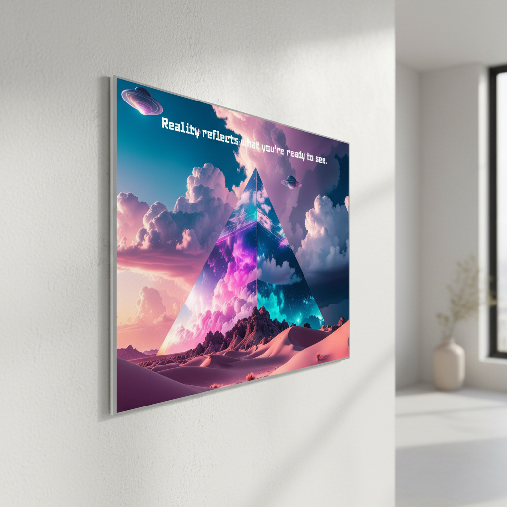 "What are you ready to see?"- Fine Art Print auf Hartschaum 60x90 cm