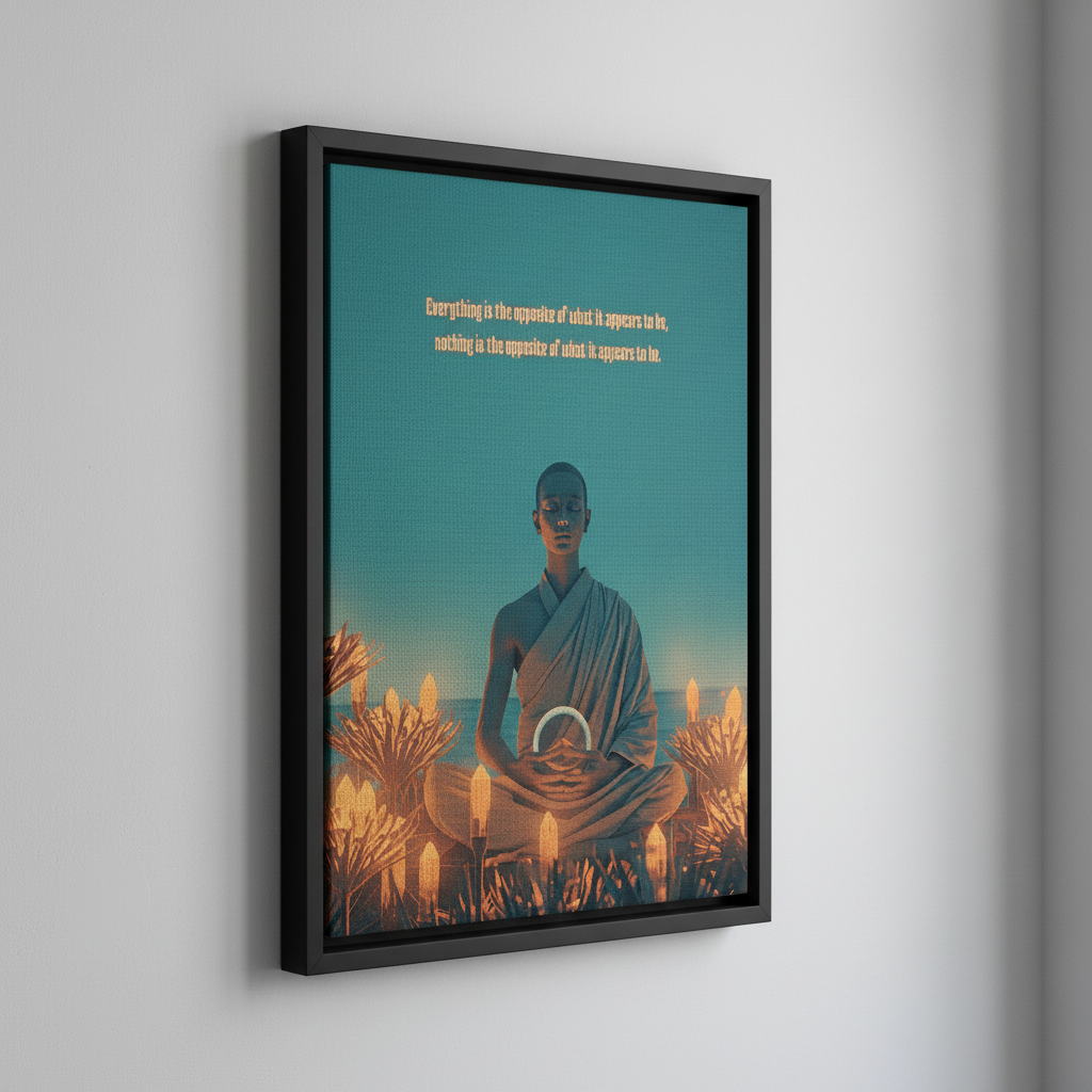 Kunst der Erinnerung - Gerahmte Leinwand 45x60 cm